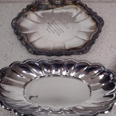 Collection of Metal Serve Ware- Some Silver Plated- Assorted Makers
