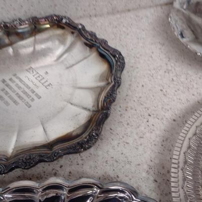 Collection of Metal Serve Ware- Some Silver Plated- Assorted Makers