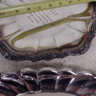 Collection of Metal Serve Ware- Some Silver Plated- Assorted Makers