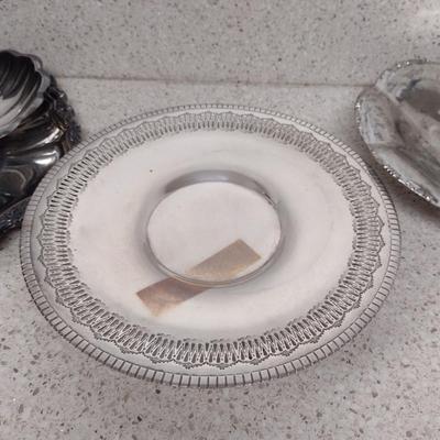 Collection of Metal Serve Ware- Some Silver Plated- Assorted Makers