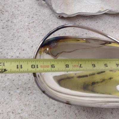 Collection of Metal Serve Ware- Some Silver Plated- Assorted Makers
