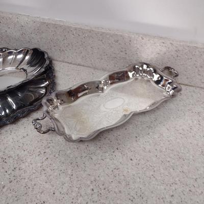 Collection of Metal Serve Ware- Some Silver Plated- Assorted Makers