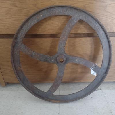 Vintage Cast Metal Balance or Belt Wheel