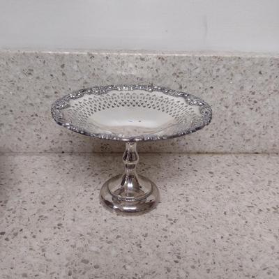 Large Collection of Metal Serve Ware and Tidbit Trays- Some Silver Plated- Assorted Makers