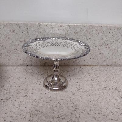 Large Collection of Metal Serve Ware and Tidbit Trays- Some Silver Plated- Assorted Makers