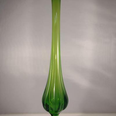 Footed Art Glass Vase (#2)