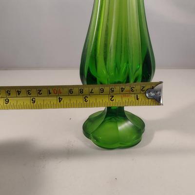 Footed Art Glass Vase (#2)