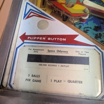 Space Odyssey Williams Pinball Machine With Instruction Manual
