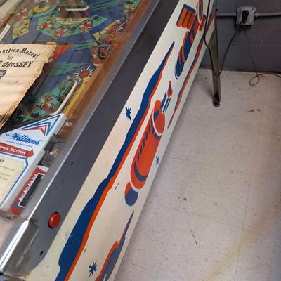 Space Odyssey Williams Pinball Machine With Instruction Manual