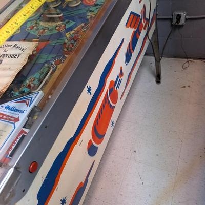 Space Odyssey Williams Pinball Machine With Instruction Manual