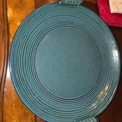 Large green platter