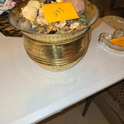 Brass pot