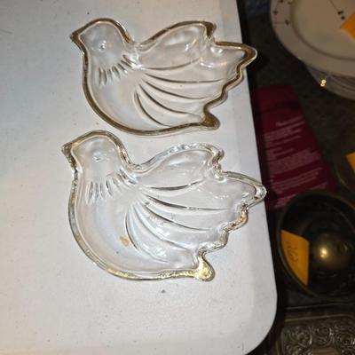 Glass birds trays