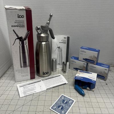 ICO Whipped Cream Dispenser and Charger