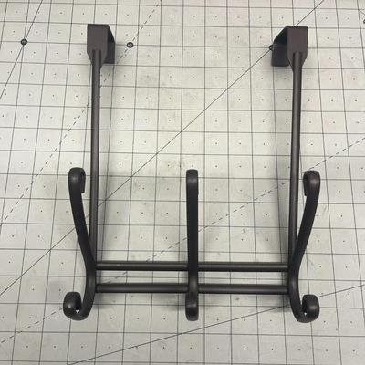 Door Storage Rack - 3 Dual Hooks