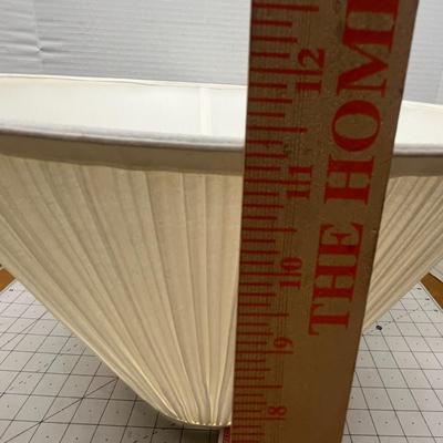 White Pleated Medium Empire Lamp Shades