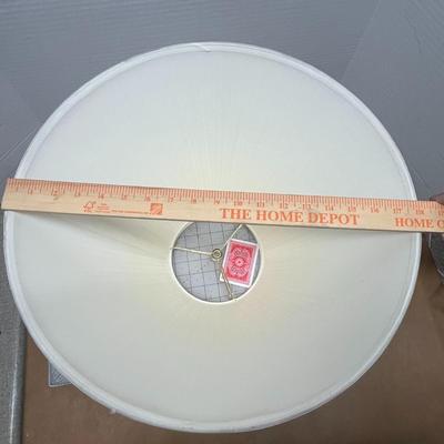 White Pleated Medium Empire Lamp Shades