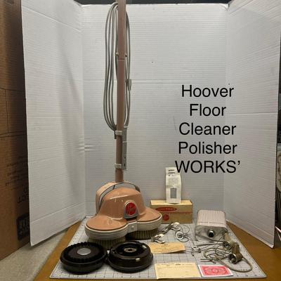 Vintage Hoover Floor Buffer Polisher ( WORKS! )