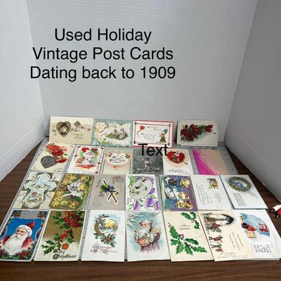 Antique Holiday Postcard Collection