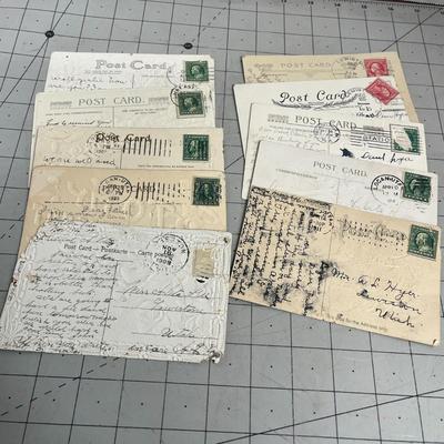 Sale Photo Thumbnail #132: Each card is a unique piece of history, many with handwritten messages and postage marks.
