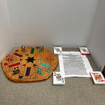 Fast Track Wooden Board Game
