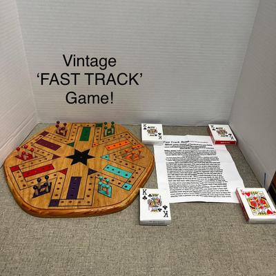 Fast Track Wooden Board Game