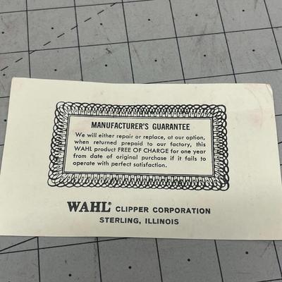 Vintage Wahl Jumbo Electric Vibrator Massager