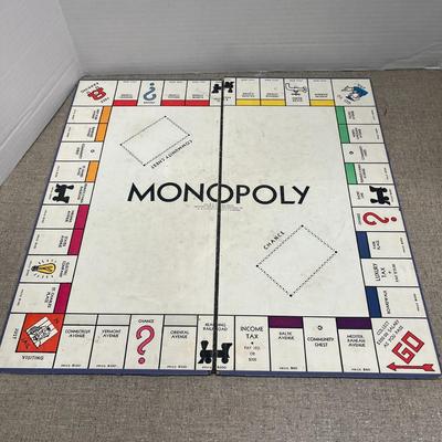 Vintage Monopoly Board Game ( copy right date says 1935) with wood pieces!