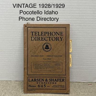 Vintage 1928–1929 Telephone Directory