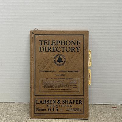 Vintage 1928–1929 Telephone Directory