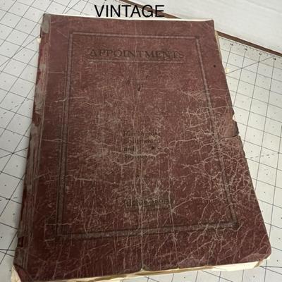 Vintage 1920s Hair Salon Appointment Ledger
