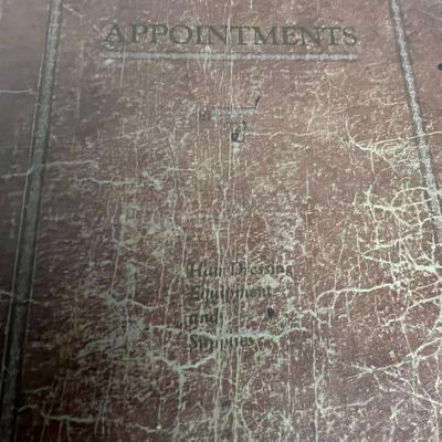 Vintage 1920s Hair Salon Appointment Ledger
