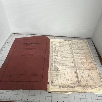 Vintage 1920s Hair Salon Appointment Ledger