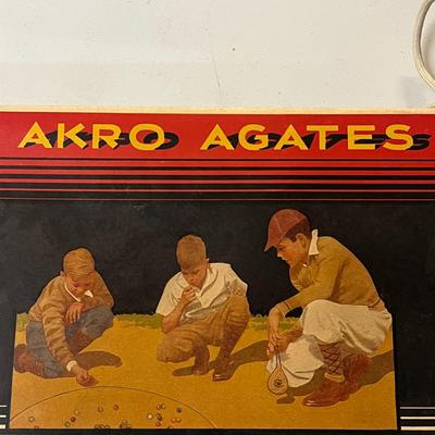 Akro Agates, Colorful Glass Marbles Set for Marble Games (possibly a 1930’s original!)
