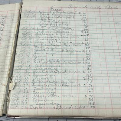 Vintage 1929 Cash Book & Ephemera Collection – Checks, Price Sheets, Utility Bills