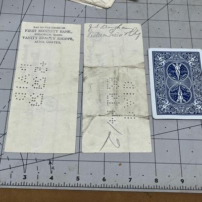 Vintage 1929 Cash Book & Ephemera Collection – Checks, Price Sheets, Utility Bills