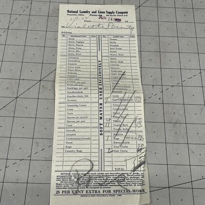 Vintage 1929 Cash Book & Ephemera Collection – Checks, Price Sheets, Utility Bills