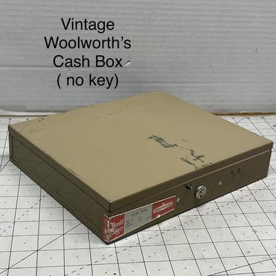 Vintage Woolworth Metal Cash Box