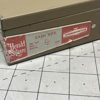 Vintage Woolworth Metal Cash Box