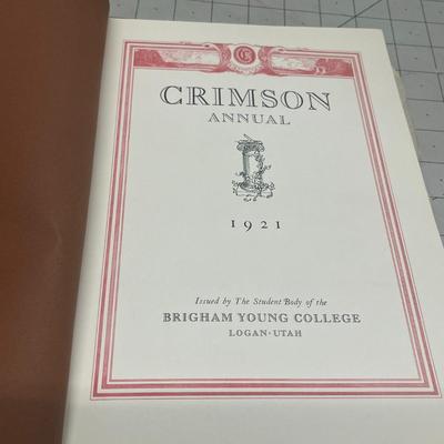 Sale Photo Thumbnail #187: Discover a rare piece of academic and regional history with this 1920–1921 Brigham Young College Yearbook