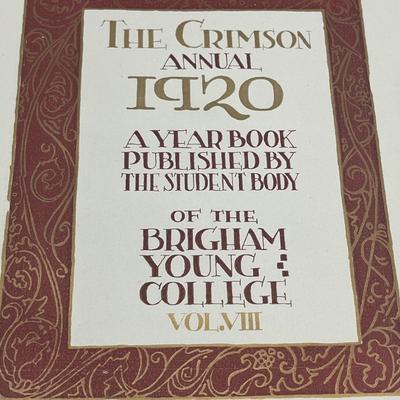 Brigham Young College Yearbook 1920–1921