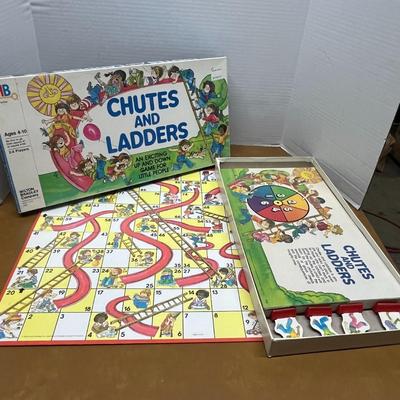 Vintage Chutes and Ladders & Go to the Head of the Class Board Games