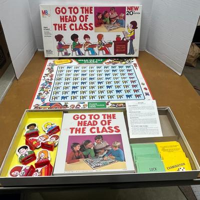 Vintage Chutes and Ladders & Go to the Head of the Class Board Games