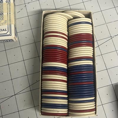 Vintage Bee Club Special Playing Cards & Poker Chips