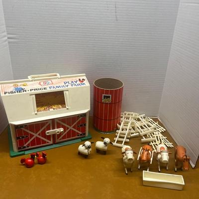 Vintage Fisher-Price Play Family Farm Set