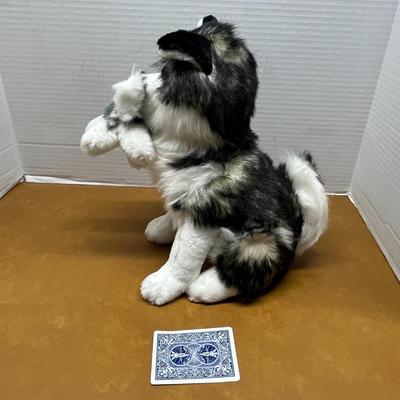 Husky Dog Plush with Puppy
