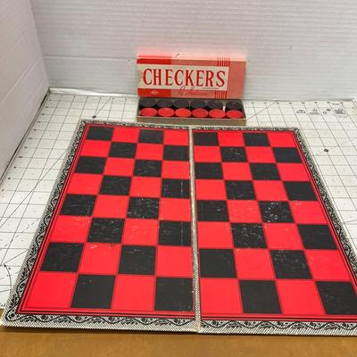 Vintage Halsam Checkers Game