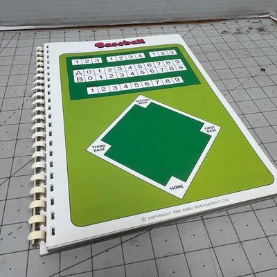 Vintage 1980 Spiral-Bound Book of Games – Colorful Game Boards