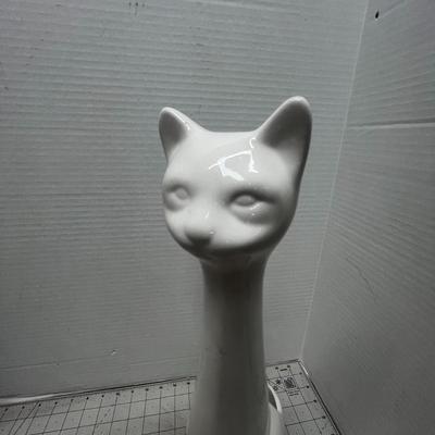 Cat-Shaped Ceramic Toilet Brush Holder