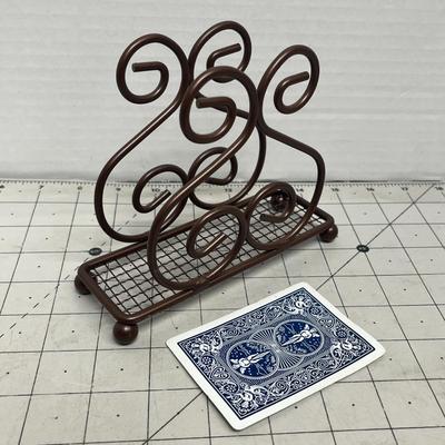 Metal Napkin Holder with Patriotic Napkins
